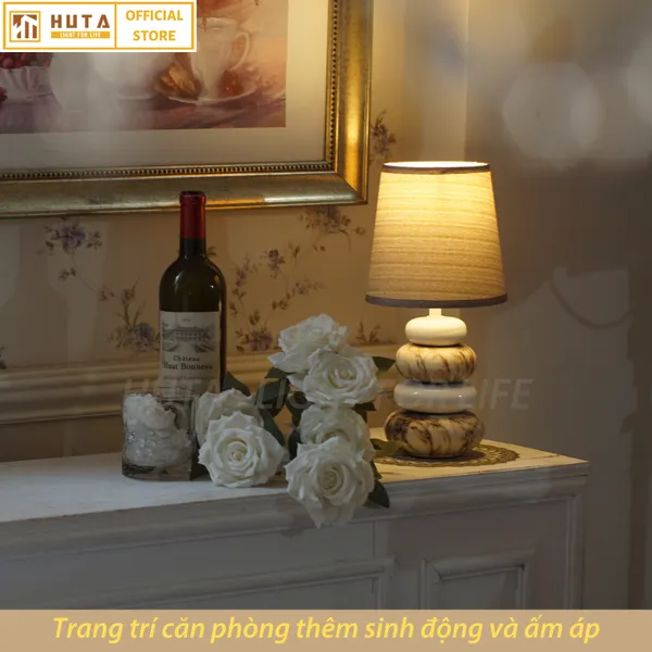 Đèn Ngủ Để Bàn Sứ HUTA S12