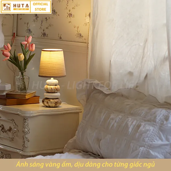 Đèn Ngủ Để Bàn Sứ HUTA S12