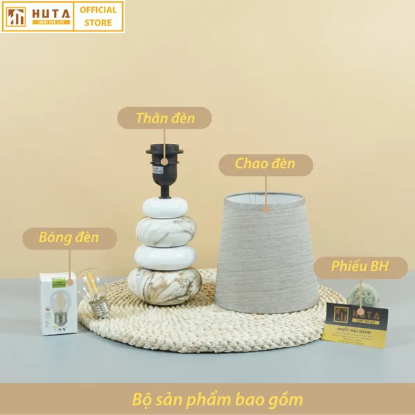 Đèn Ngủ Để Bàn Sứ HUTA S12