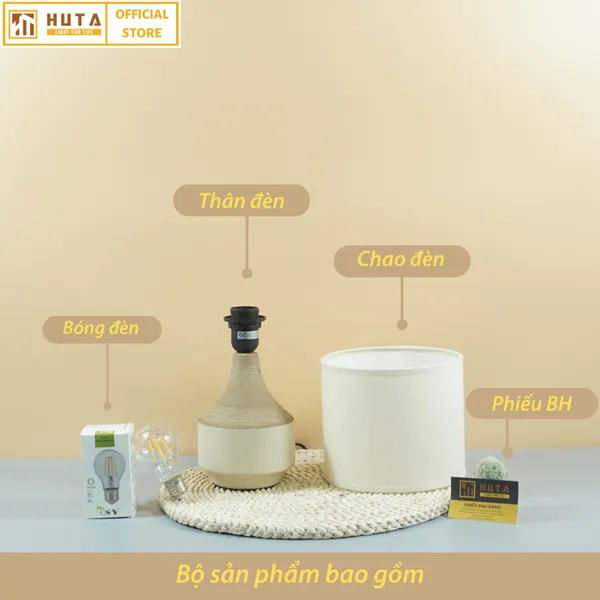 Đèn Ngủ Để Bàn Sứ HUTA S14