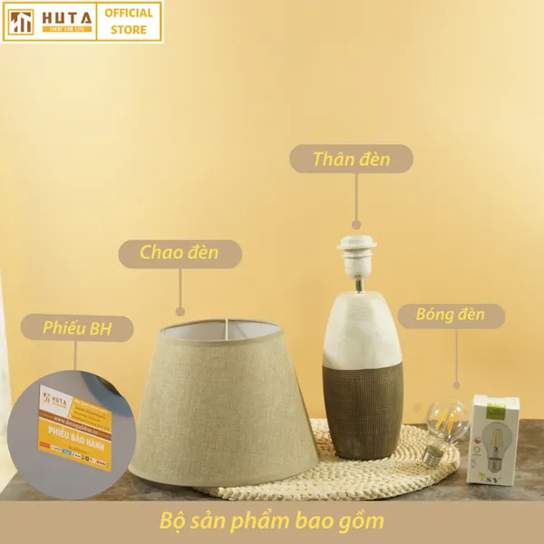 Đèn Ngủ Để Bàn Sứ HUTA S5