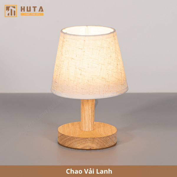 Đèn Ngủ Để Bàn Gỗ HUTA Light For Life G9 Đầu Cắm USB, Decor Phòng Ngủ, Dải Led Ánh Sáng Vàng