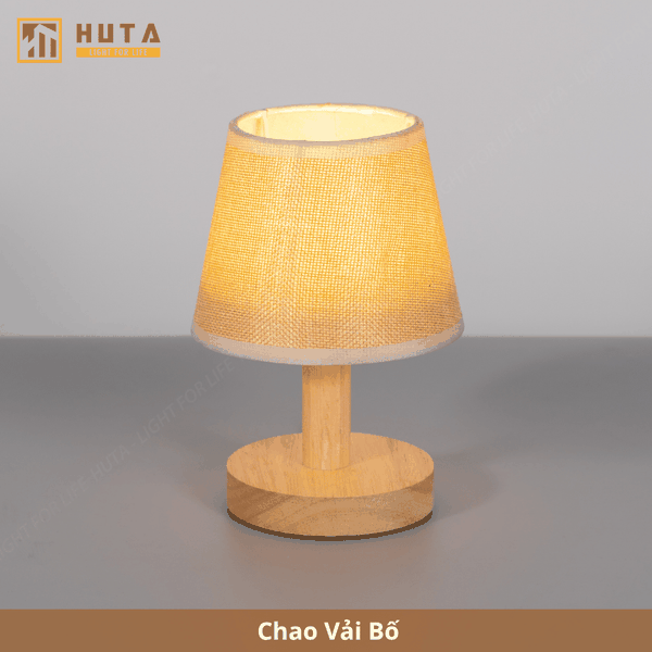 Đèn Ngủ Để Bàn Gỗ HUTA Light For Life G9 Đầu Cắm USB, Decor Phòng Ngủ, Dải Led Ánh Sáng Vàng