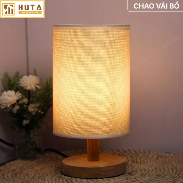 Đèn Ngủ Để Bàn HUTA Light For Life G1 Điều Chỉnh Độ Sáng, Ánh Sáng Vàng Ấm, Đầu Cắm 2 Chấu 220V