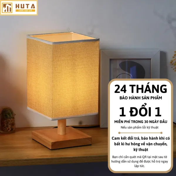 Đèn Ngủ Để Bàn HUTA Light For Life G3 Điều Chỉnh Độ Sáng, Đầu Cắm Điện 2 Chấu 220v