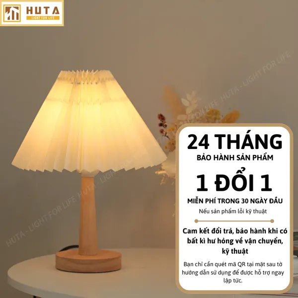 Đèn Ngủ Để Bàn HUTA Light For Life G5 Điều Chỉnh Độ Sáng, Bóng Led Sáng Vàng, Bảo Hành 24 Tháng  