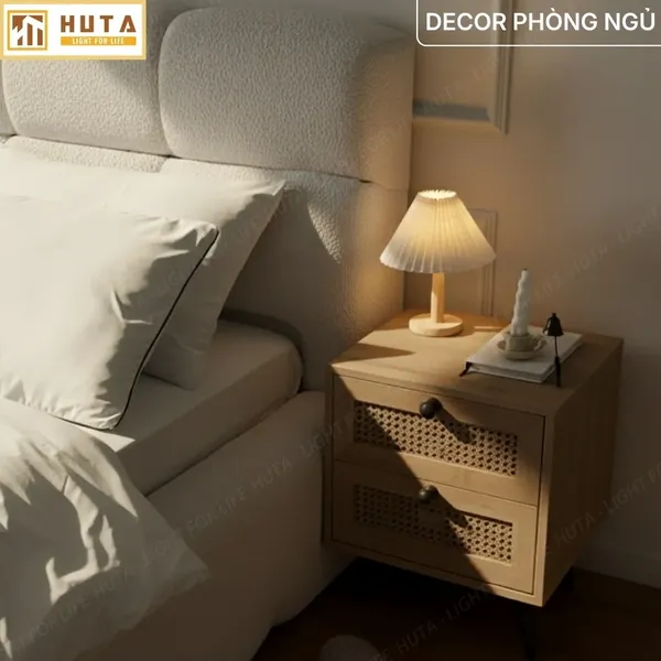 Đèn Ngủ Để Bàn HUTA Light For Life G5 Điều Chỉnh Độ Sáng, Bóng Led Sáng Vàng, Bảo Hành 24 Tháng  