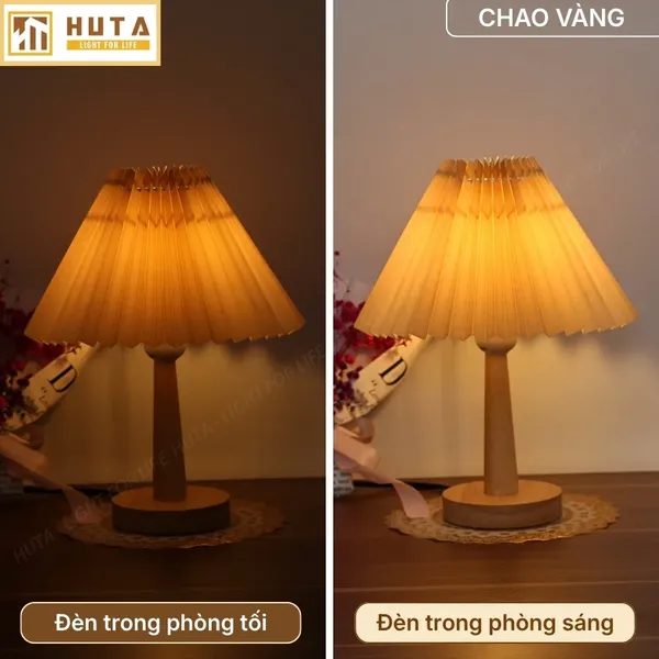 Đèn Ngủ Để Bàn HUTA Light For Life G5 Điều Chỉnh Độ Sáng, Bóng Led Sáng Vàng, Bảo Hành 24 Tháng  