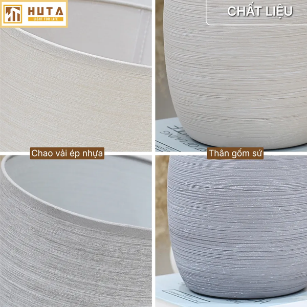 Đèn Ngủ Để Bàn Xếp Ly HUTA Light For Life S9, Điều Chỉnh Độ Sáng, Decor Phòng Ngủ