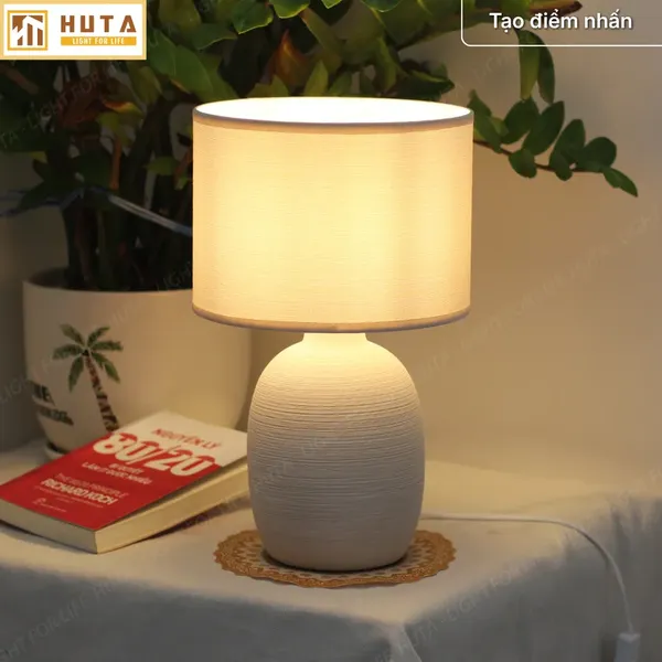 Đèn Ngủ Để Bàn Xếp Ly HUTA Light For Life S9, Điều Chỉnh Độ Sáng, Decor Phòng Ngủ