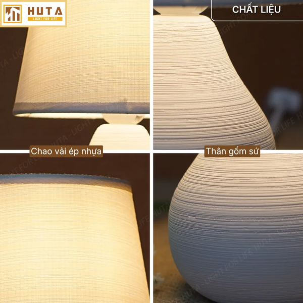 Đèn Ngủ Để Bàn HUTA Light For Life S1 Điều Chỉnh Độ Sáng, Ánh Sáng Vàng, Bảo Hành 24 Tháng