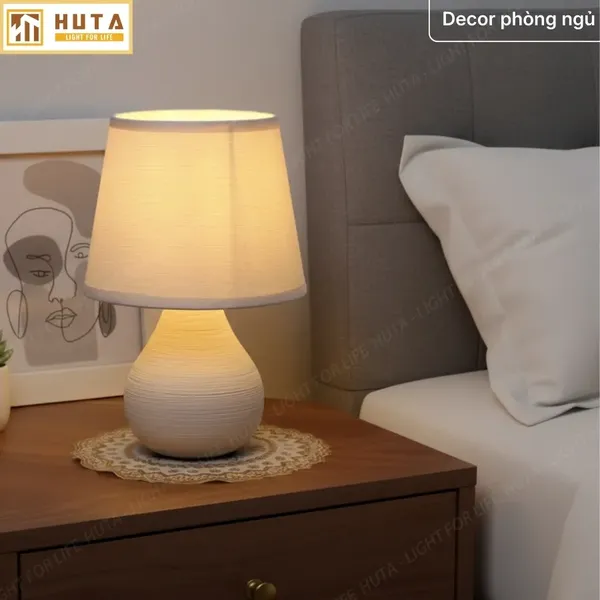 Đèn Ngủ Để Bàn HUTA Light For Life S1 Điều Chỉnh Độ Sáng, Ánh Sáng Vàng, Bảo Hành 24 Tháng