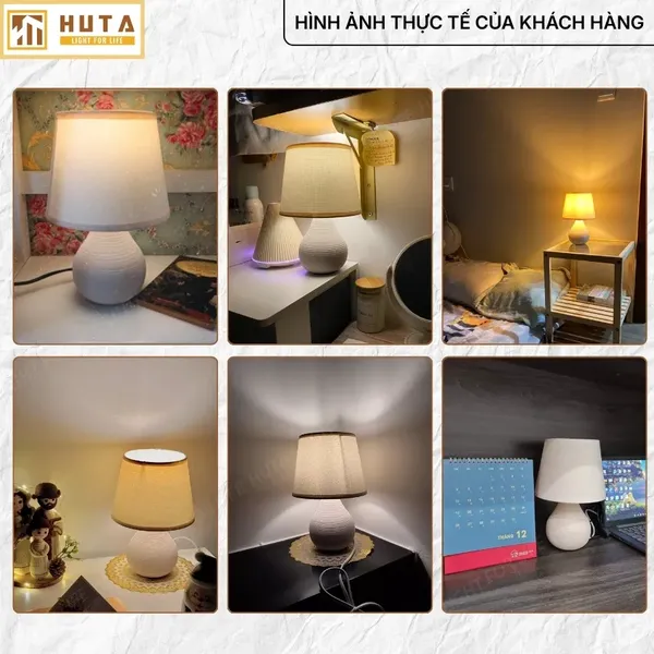 Đèn Ngủ Để Bàn HUTA Light For Life S1 Điều Chỉnh Độ Sáng, Ánh Sáng Vàng, Bảo Hành 24 Tháng