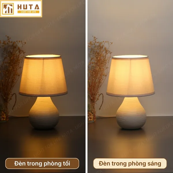 Đèn Ngủ Để Bàn HUTA Light For Life S1 Điều Chỉnh Độ Sáng, Ánh Sáng Vàng, Bảo Hành 24 Tháng