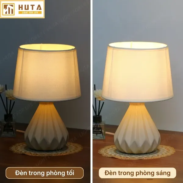 Đèn Ngủ Để Bàn HUTA Light For Life S13 Điều Chỉnh Độ Sáng, Ánh Sáng Vàng, Bảo Hành 24 Tháng
