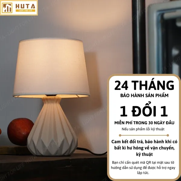 Đèn Ngủ Để Bàn HUTA Light For Life S13 Điều Chỉnh Độ Sáng, Ánh Sáng Vàng, Bảo Hành 24 Tháng