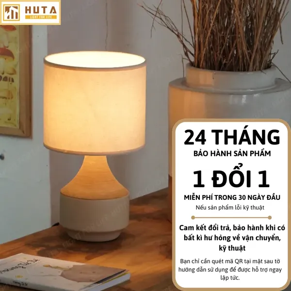 Đèn Ngủ Để Bàn HUTA Light For Life S14 Ánh Sáng Vàng, Điều Chỉnh Độ Sáng, Bảo Hành 24 Tháng