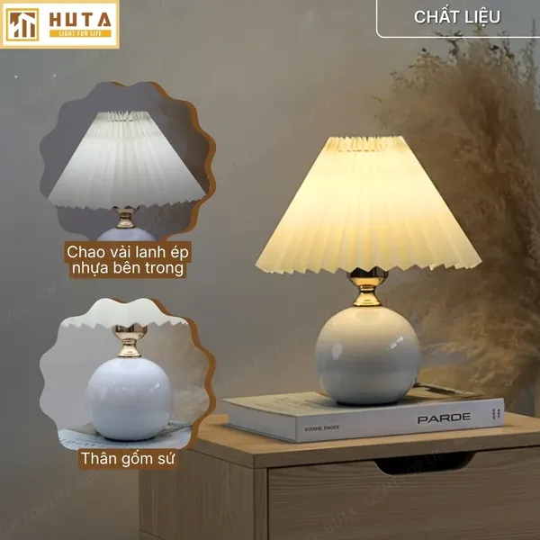Đèn Ngủ Để Bàn HUTA Light For Life S8 Ánh Sáng Vàng, Tiết Kiệm Điện, Bảo Hành 24 tháng