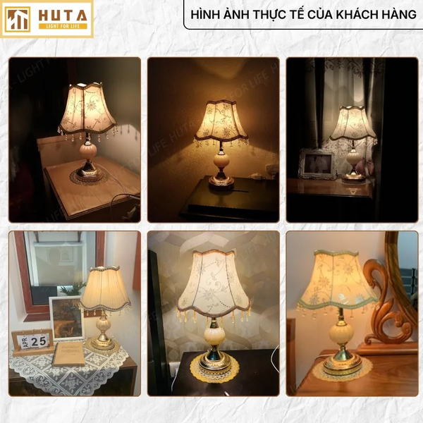 Đèn Ngủ Để Bàn HUTA Light For Life CD1 Điều Chỉnh Độ Sáng, Bóng Led Sáng Vàng Tiết Kiệm Điện Năng