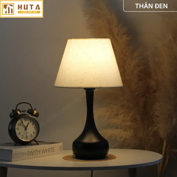 Đèn Ngủ Để Bàn Thép HUTA T3 Ánh Sáng Vàng, Điều Chỉnh Độ Sáng, Bảo Hành 24 Tháng  