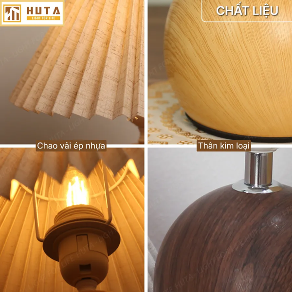 Đèn Ngủ Để Bàn HUTA Light For Life T8 Điều Chỉnh Độ Sáng, Ánh Sáng Vàng, Bảo Hành 24 Tháng