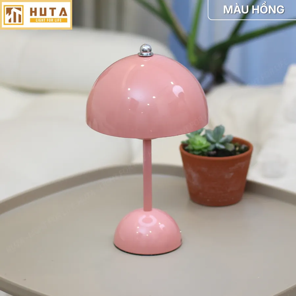 Đèn Ngủ Để Bàn HUTA Light For Life BEDNAM Tích Điện, Decor Hiện Đại, Ba Màu Ánh Sáng, Tăng Giảm Sáng