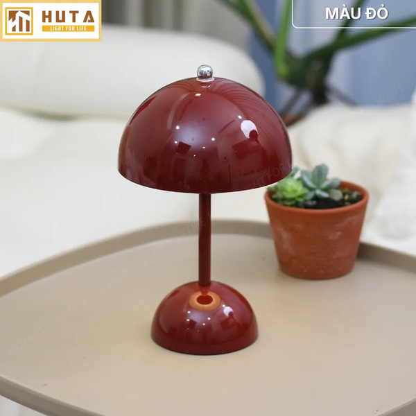 Đèn Ngủ Để Bàn HUTA Light For Life BEDNAM Tích Điện, Decor Hiện Đại, Ba Màu Ánh Sáng, Tăng Giảm Sáng