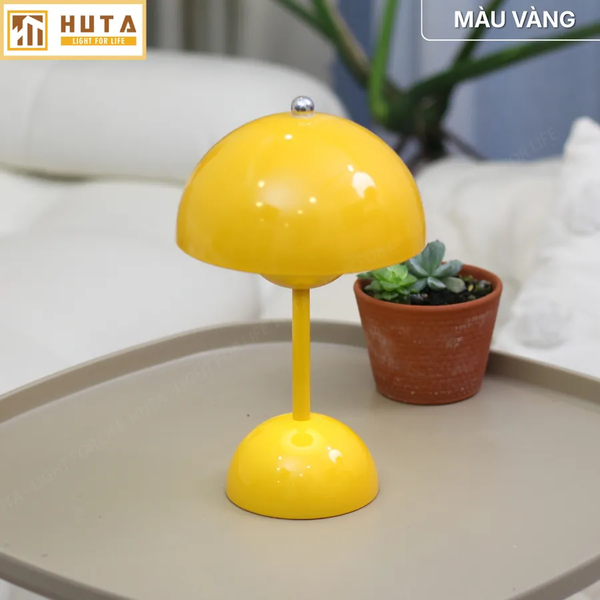 Đèn Ngủ Để Bàn HUTA Light For Life BEDNAM Tích Điện, Decor Hiện Đại, Ba Màu Ánh Sáng, Tăng Giảm Sáng