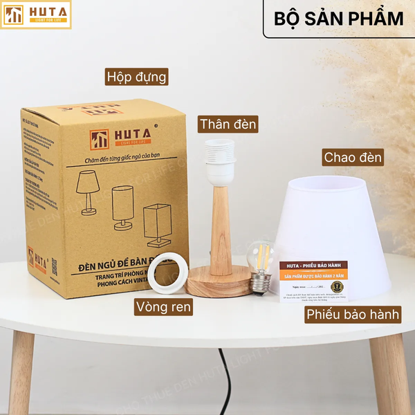 Đèn Ngủ In 3D HUTA Light For Life G2 Decor Phòng Ngủ, Điều Chỉnh Độ Sáng, In Ảnh Theo Yêu Cầu