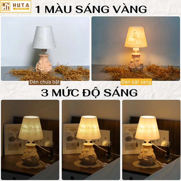 Đèn Ngủ 3D Nghêu Sò HUTA Light For Life Chao In Ảnh Theo Yêu Cầu, Trang Trí Phòng Ngủ