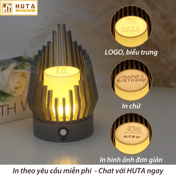 Đèn decor in 3D HUTA Light For Life Khởi Sắc trang trí bàn làm việc, góc nhỏ phòng ngủ