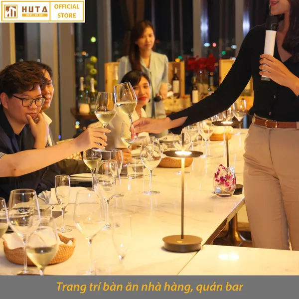 Đèn Bàn Led Quầy Bar, Quán Bar, Nhà Hàng Pin Sạc Tích Điện Mã AL2