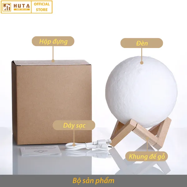 Đèn Bàn Led Quầy Bar, Quán Bar, Nhà Hàng Pin Sạc Tích Điện Mã RESMOON