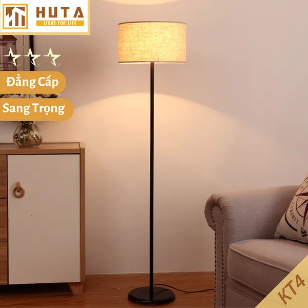 Đèn Cây Đứng HUTA KT4 Thân Kim Loại, Điều Chỉnh Ánh Sáng Vàng