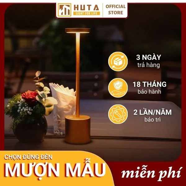 Đèn Bàn Led Quầy Bar, Quán Bar, Nhà Hàng Pin Sạc Tích Điện Mã AL1