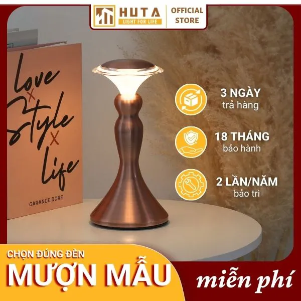 Đèn Bàn Led Quầy Bar, Quán Bar, Nhà Hàng Pin Sạc Tích Điện Mã RESCUP