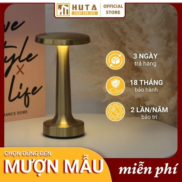 Đèn Bàn Led Quầy Bar, Quán Bar, Nhà Hàng Pin Sạc Tích Điện Mã RESDIA2