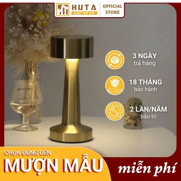 Đèn Bàn Led Quầy Bar, Quán Bar, Nhà Hàng Pin Sạc Tích Điện Mã RESTRU