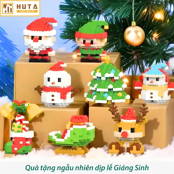 [MKB GIFT] Quà tặng từ thương hiệu HUTA Light For Life LEGO Noel trang trí Giáng Sinh ấm áp, đầy màu sắc