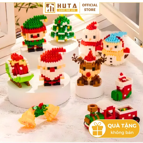 [MKB GIFT] Quà tặng từ thương hiệu HUTA Light For Life LEGO Noel trang trí Giáng Sinh ấm áp, đầy màu sắc