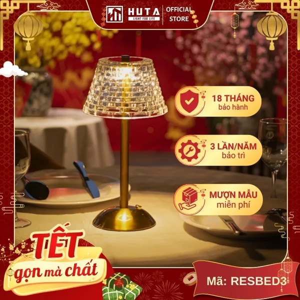 Đèn Led Quầy Bar Huta Light For Life RESBED3 Cảm Ứng Tích Điện, Điều Chỉnh Ánh Sáng Vàng