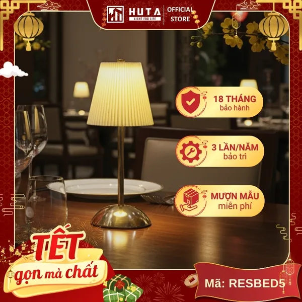 Đèn Bàn Led Quầy Bar, Nhà Hàng HUTA Light For Life mã RESBED5 Cao Cấp