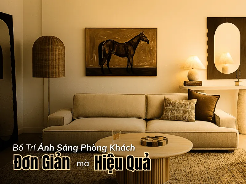 Bố Trí Ánh Sáng Phòng Khách Đơn Giản Mà Hiệu Quả