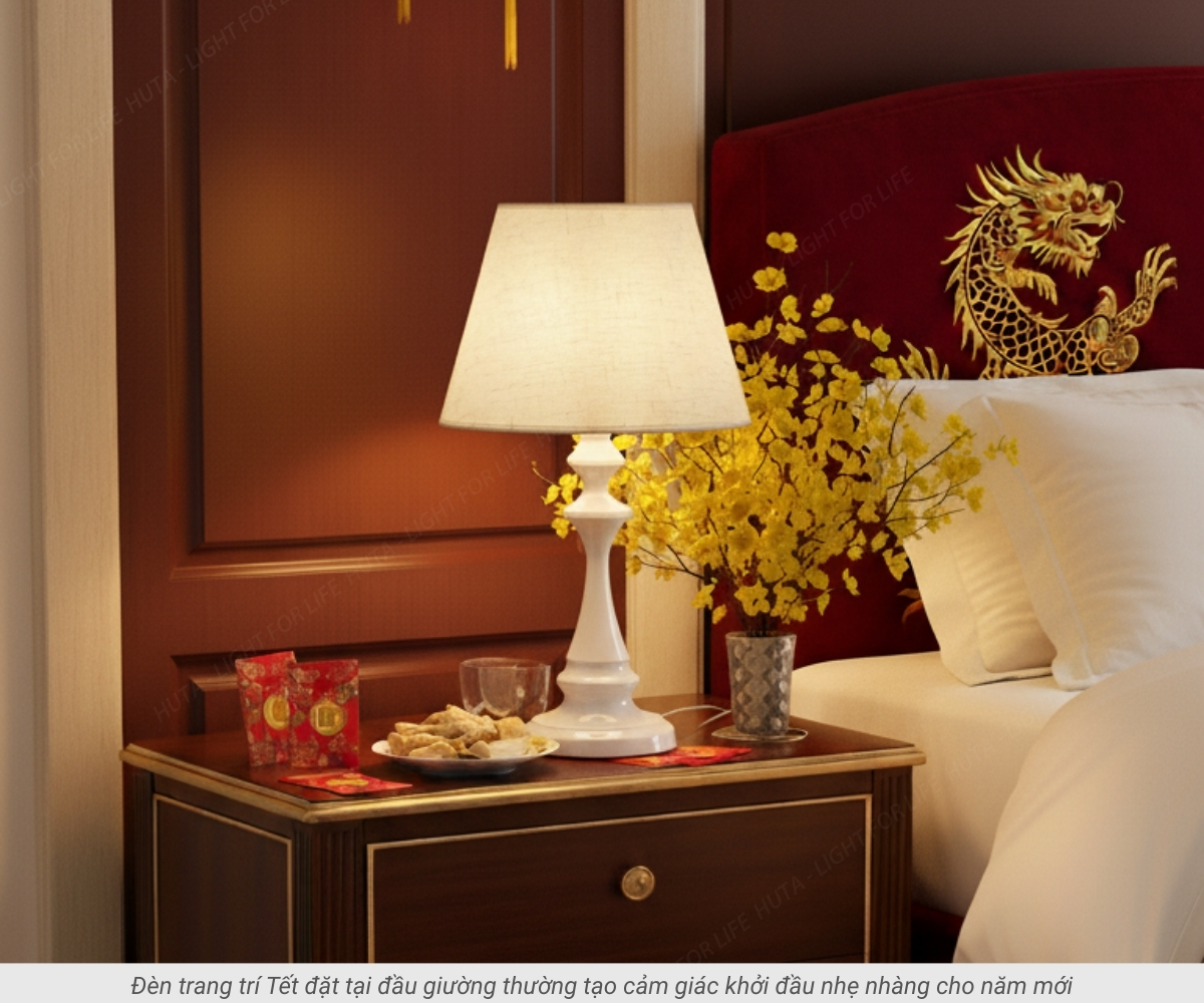 2. Những vị trí đặt đèn trang trí tết tạo cảm giác “khởi đầu mới”