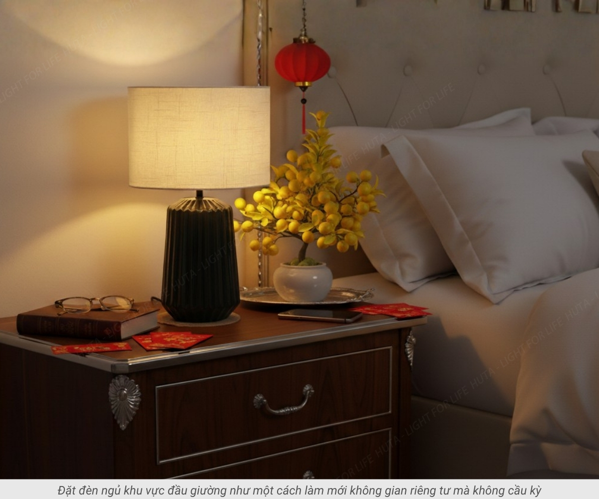 2. Những vị trí đặt đèn trang trí tết tạo cảm giác “khởi đầu mới”