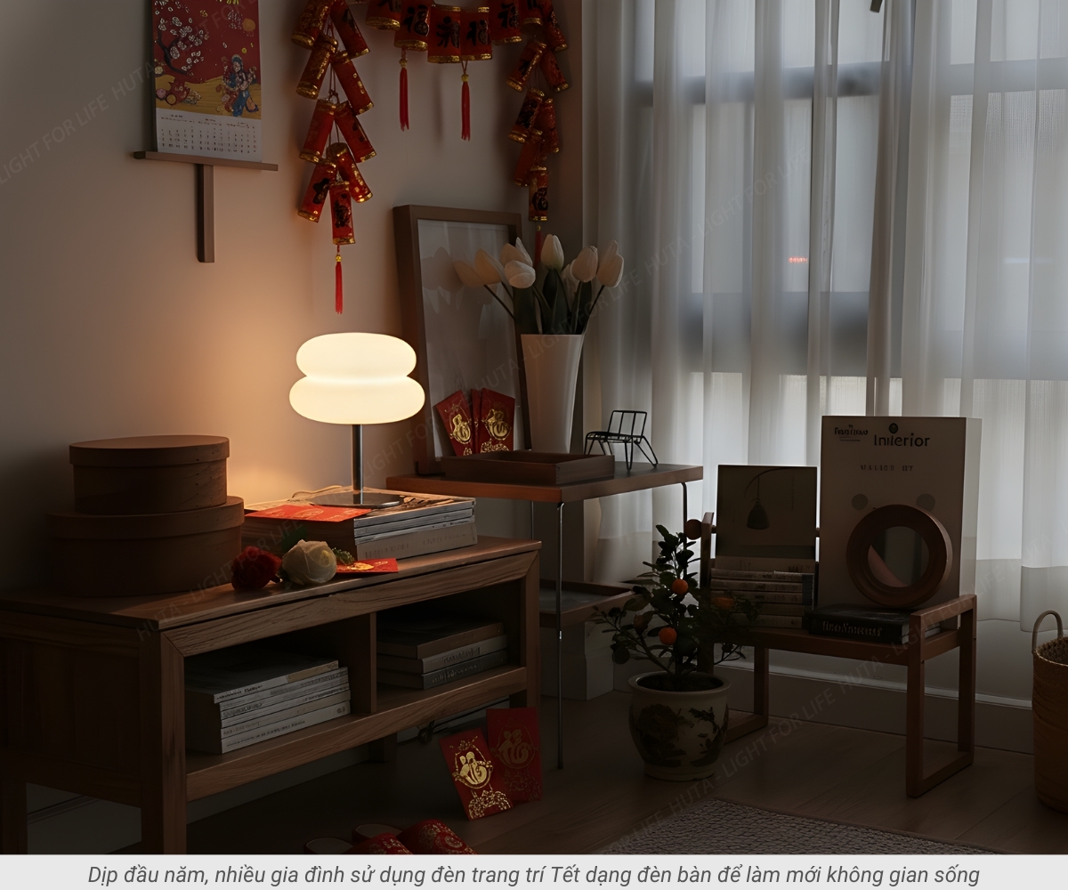 2. Những vị trí đặt đèn trang trí tết tạo cảm giác “khởi đầu mới”