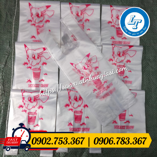 Bán sỉ túi đựng ly in hình Pikachu Bán sỉ túi đựng ly in hình Pikachu