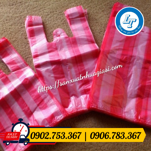 Bán sỉ rẻ túi xốp sọc màu Bán sỉ rẻ túi xốp sọc màu
