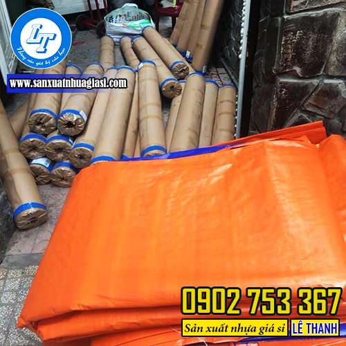 Báo giá bạt nhựa xanh cam tại Lê Thanh