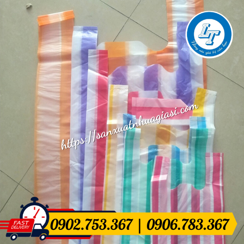 Quy cách túi xốp sọc màu Quy cách túi xốp sọc màu